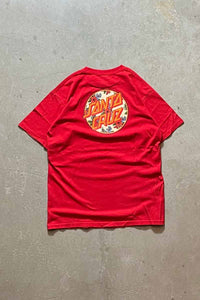 SANTA CRUZ S/S BACK PRINT T-SHIRT / RED [SIZE: M USED]