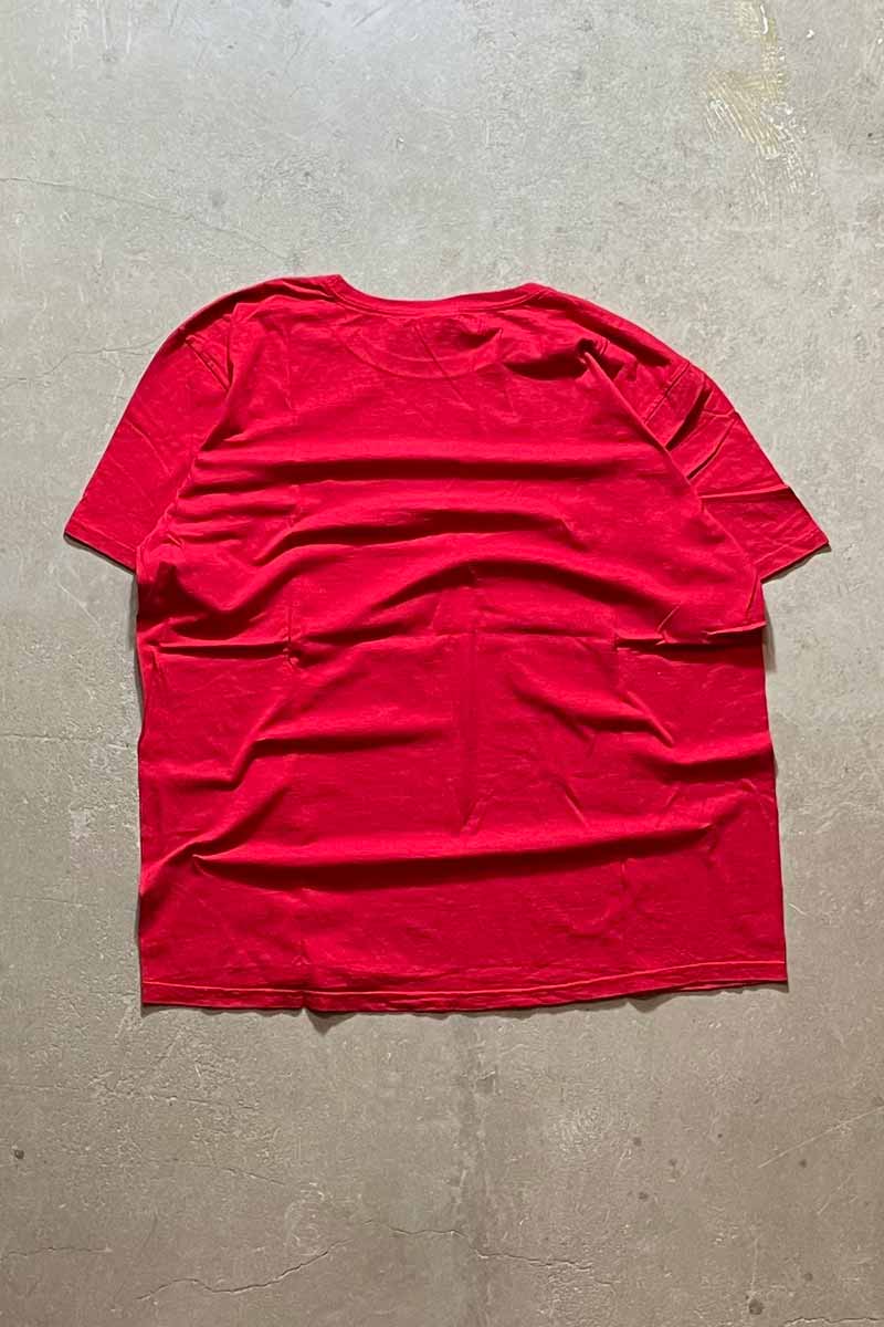 90'S S/S LOGO T-SHIRT / RED [SIZE: XL USED]
