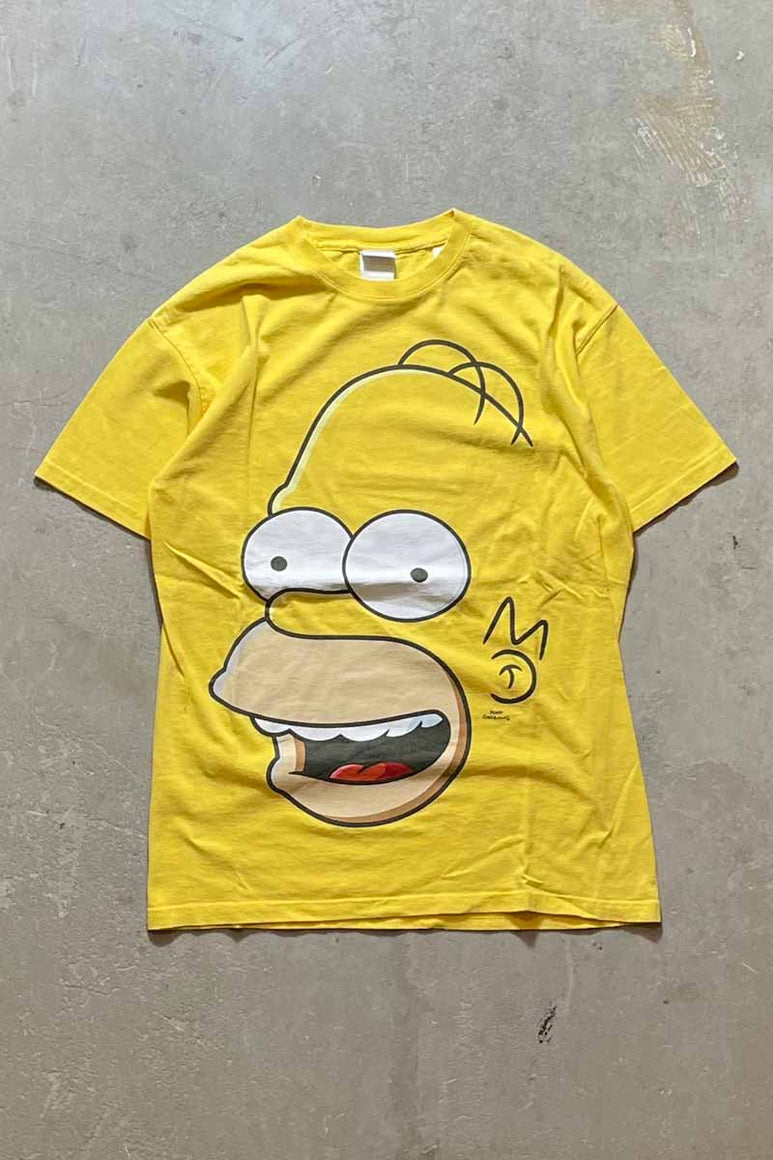 MATT GROENING TEE SHIRT / YELLOW [SIZE: M USED]