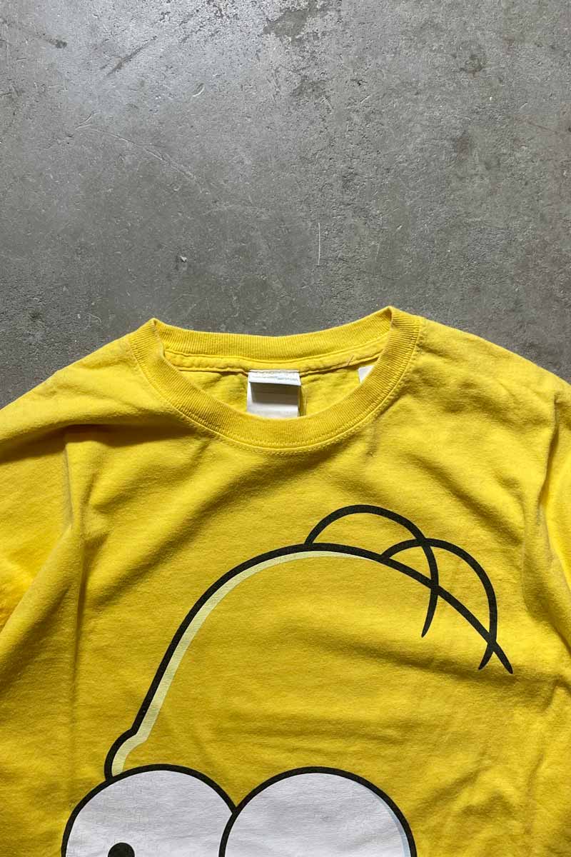 MATT GROENING TEE SHIRT / YELLOW [SIZE: M USED]