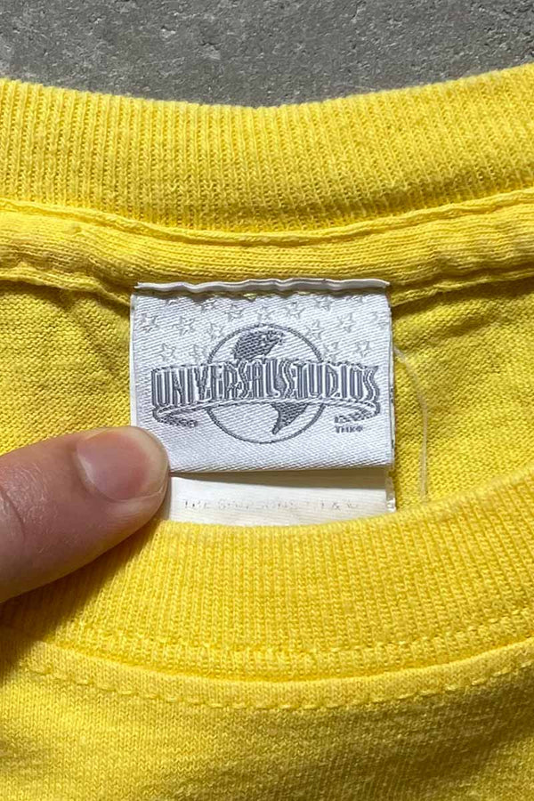 MATT GROENING TEE SHIRT / YELLOW [SIZE: M USED]