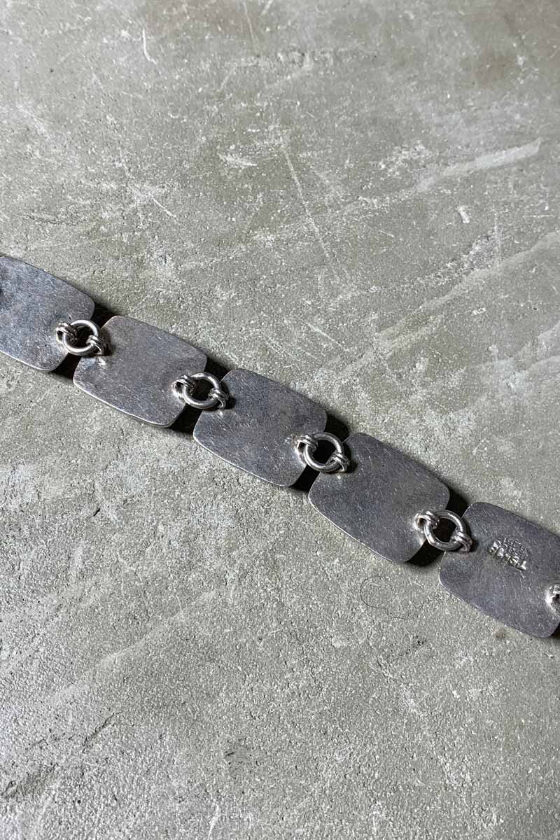 MADE IN MEXICO 925 SILVER BRACELET W/ONYX [사이즈: ONE SIZE USED]