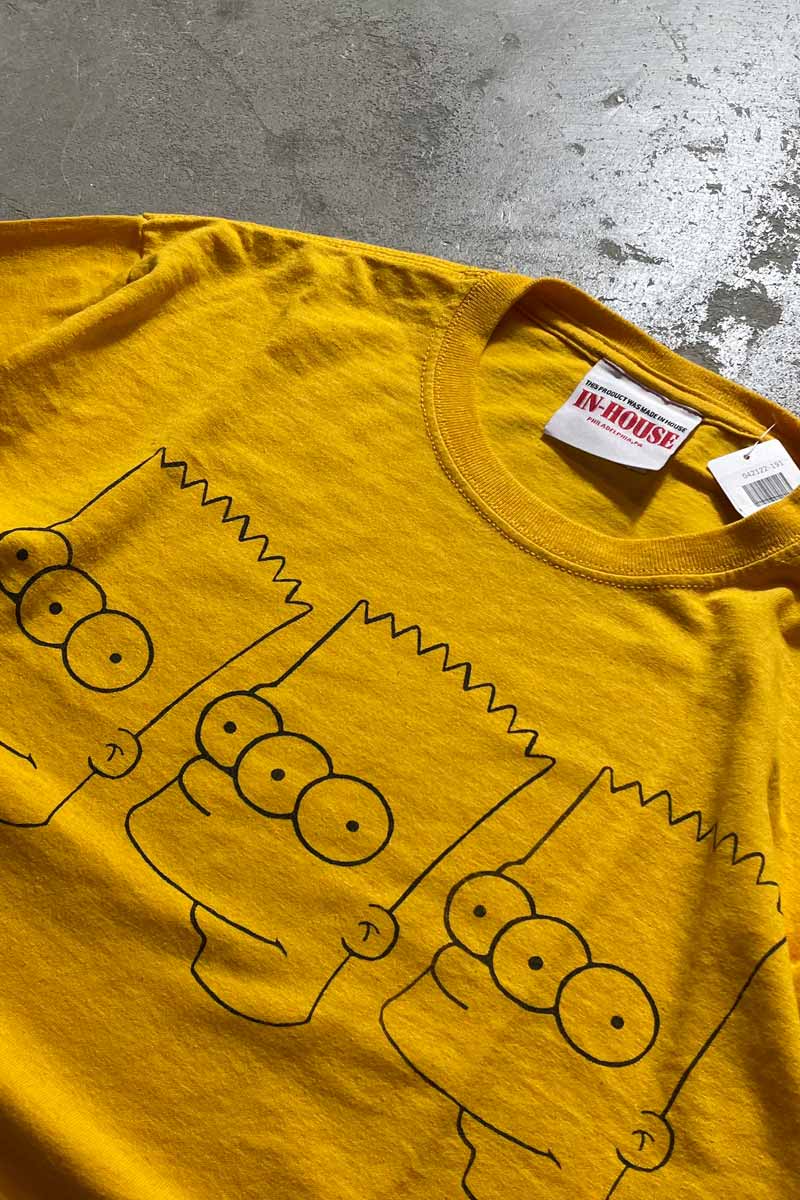 S/S THE SIMPSONS T-SHIRT / YELLOW [SIZE: M USED]