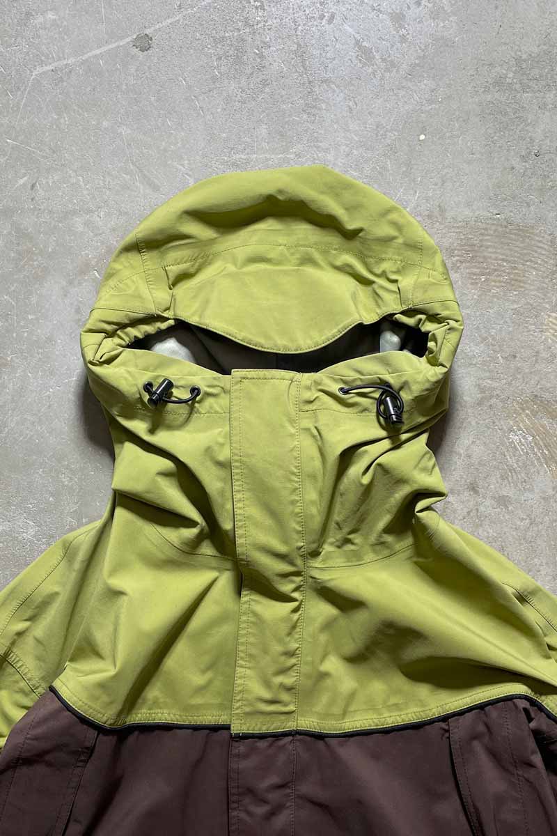 90-00s ZIP UP TWO TONE GORE-TEX MOUNTAIN PARKA / GREEN [SIZE: L USED]