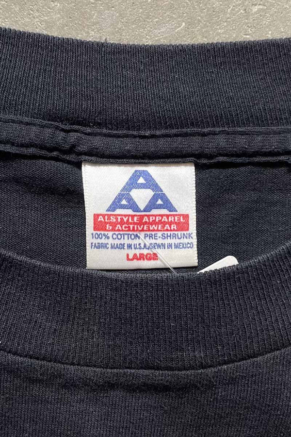 MADE IN USA S/S THE ONE CROSS FOR ALL T-SHIRT / BLACK/MULTI [SIZE: L USED]