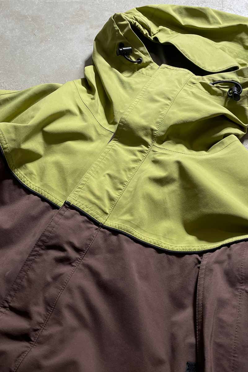 90-00s ZIP UP TWO TONE GORE-TEX MOUNTAIN PARKA / GREEN [SIZE: L USED]