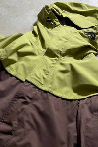90-00'S ZIP UP TWO TORN GORE-TEX MOUNTAIN PARKA / GREEN [SIZE: L USED]