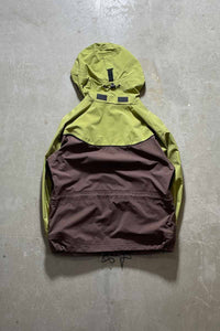 90-00'S ZIP UP TWO TORN GORE-TEX MOUNTAIN PARKA / GREEN [SIZE: L USED]