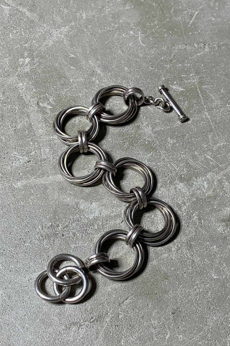 925 SILVER T-BAR BRACELET [SIZE: ONE SIZE USED]