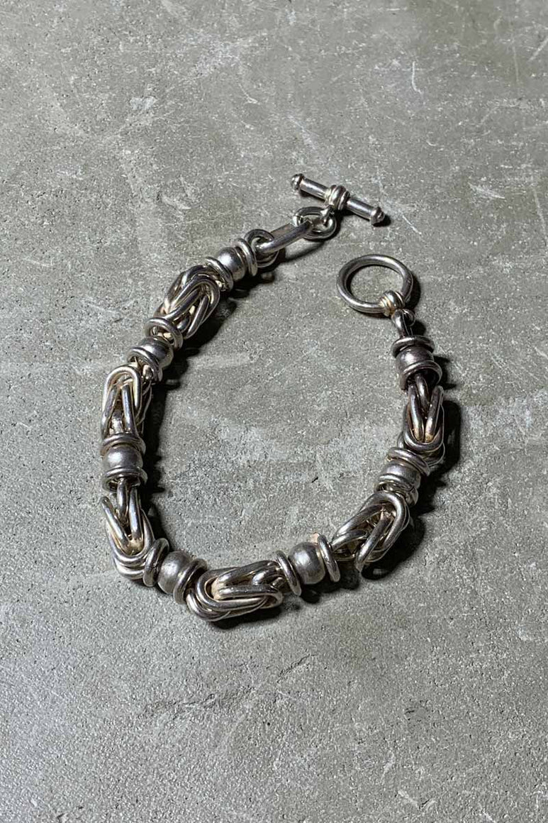 MADE IN MEXICO 925 SILVER T-BAR BRACELET [SIZE: ONE SIZE USED]