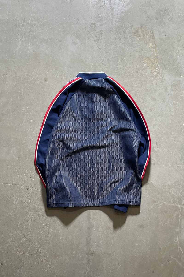 98-99 L/S MANCHESTER U AWAY GOALKEEPER UNIFORM GAME SHIRT / NAVY [SIZE: L USED]