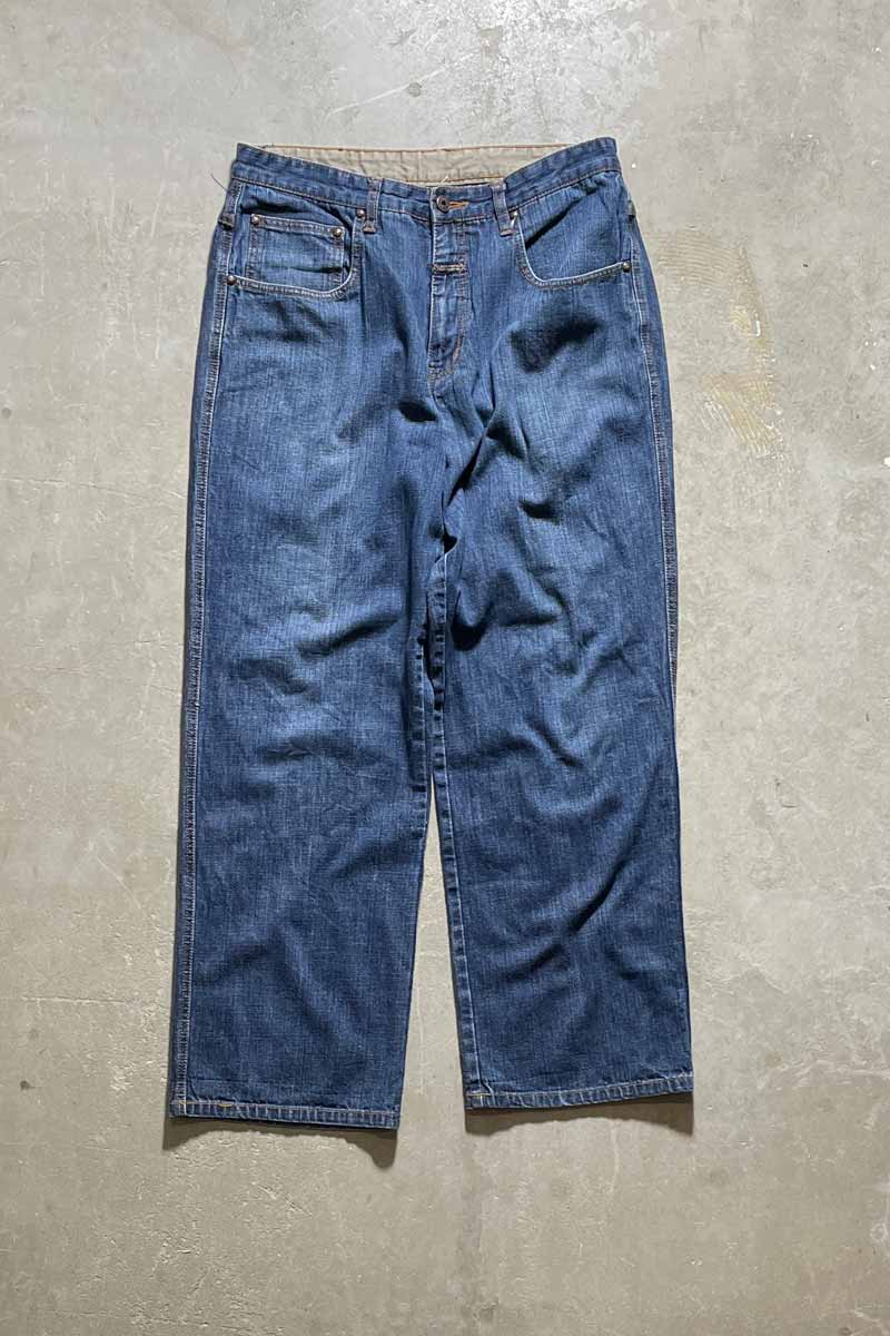 Y2K EARLY 00'S DENIM PANTS / INDIGO [SIZE: W34 USED]