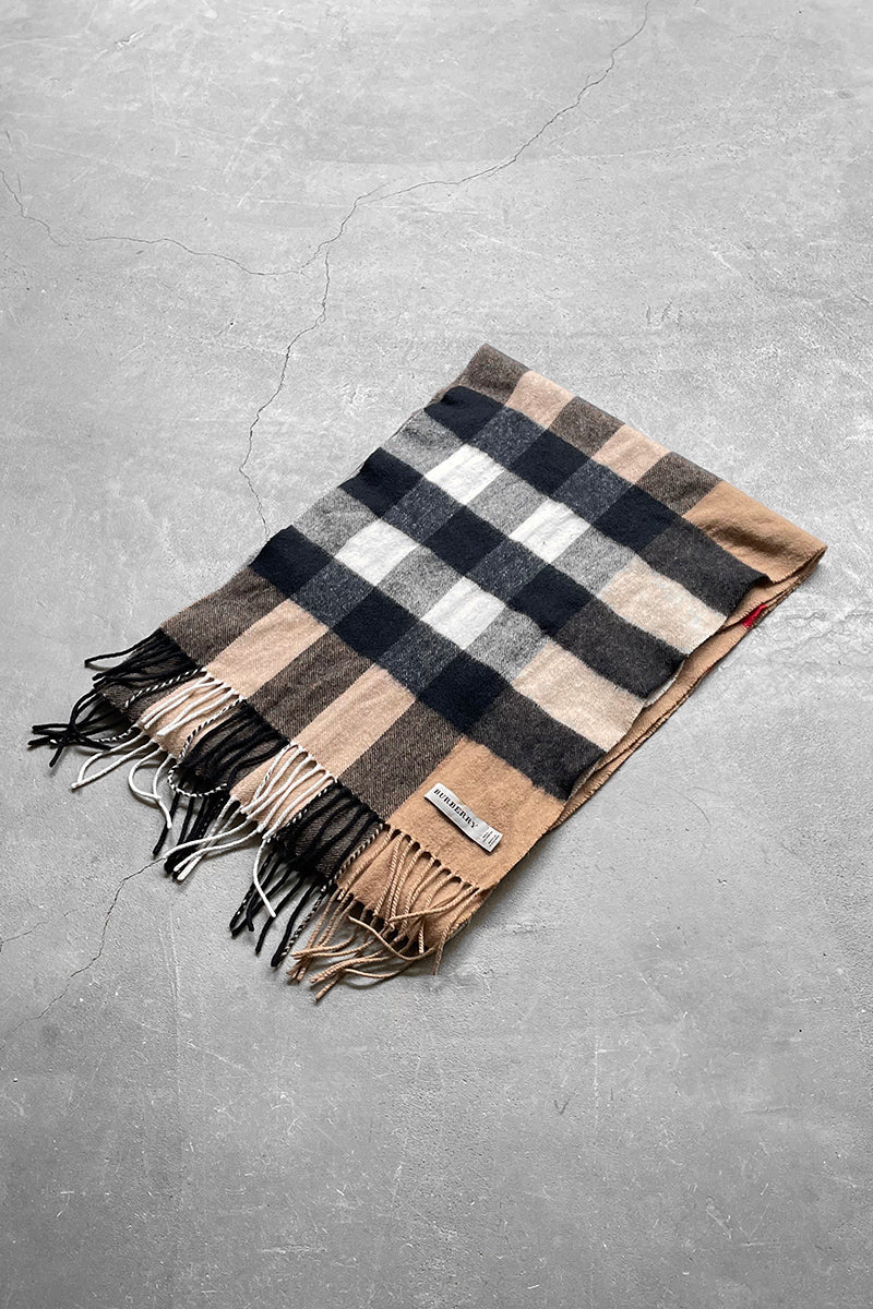 MADE IN SCOTLAND CASHMERE SCARF / BEIGE [SIZE: ONE SIZE USED]