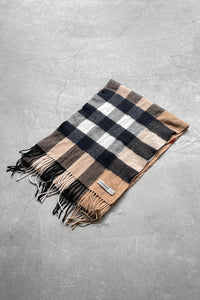 MADE IN SCOTLAND CASHMERE SCARF / BEIGE [SIZE: ONE SIZE USED]