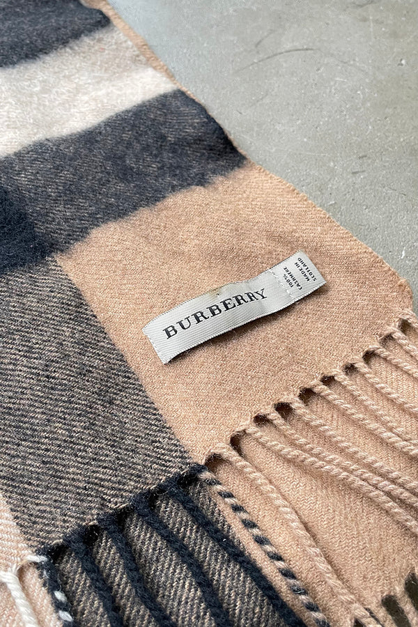 MADE IN SCOTLAND CASHMERE SCARF / BEIGE [SIZE: ONE SIZE USED]