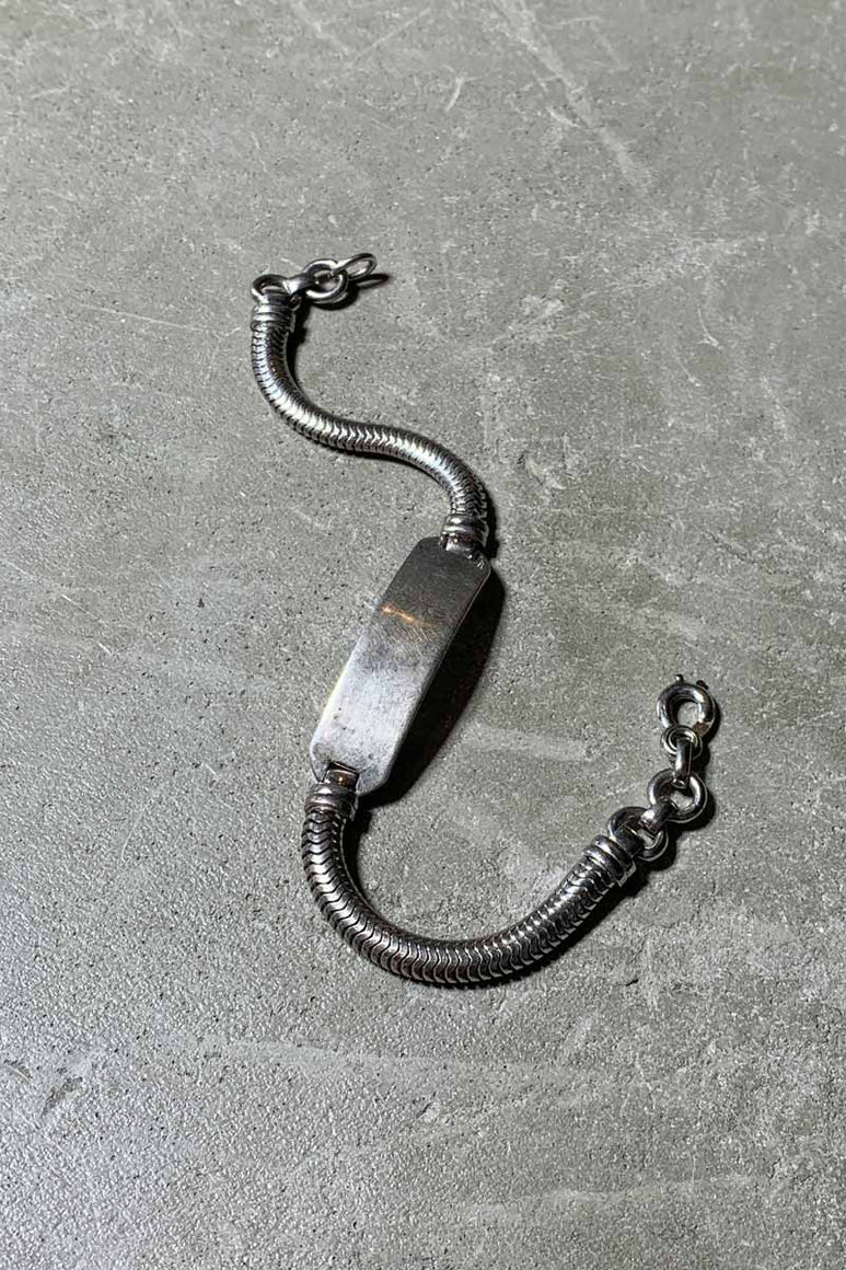 STERLING SILVER ID BRACELET [SIZE: ONE SIZE USED]