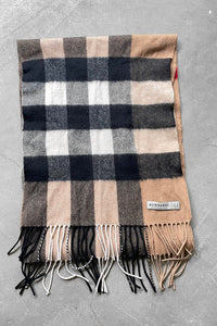 MADE IN SCOTLAND CASHMERE SCARF / BEIGE [SIZE: ONE SIZE USED]