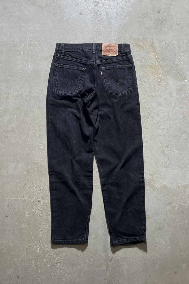 MADE IN USA 99'S 550 DENIM PANTS / SULFUR BLACK [SIZE: W31 x L32 USED]