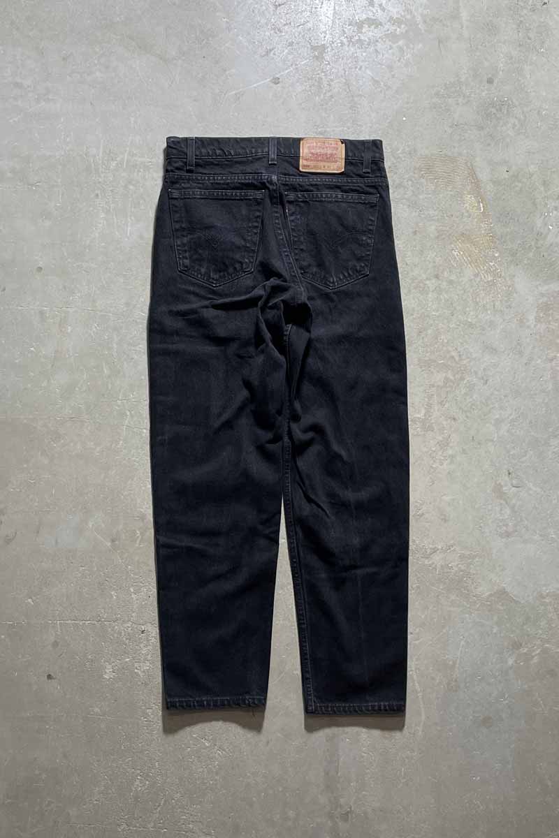 MADE IN USA 94'S 550 DENIM PANTS / SULFUR BLACK [SIZE: W32 x L30 USED]