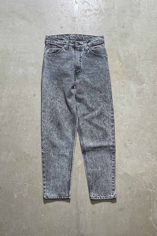 MADE IN USA 80'S 550 BLACK TAB DENIM PANTS / BLACK STONE WASH [SIZE: W30 x L30 USED]