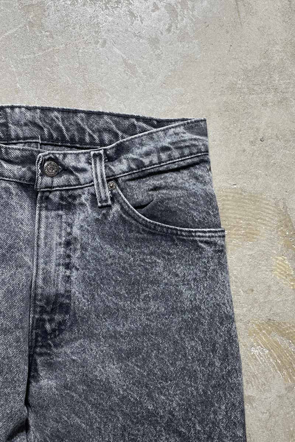 MADE IN USA 80'S 550 BLACK TAB DENIM PANTS / BLACK STONE WASH [SIZE: W30 x L30 USED]