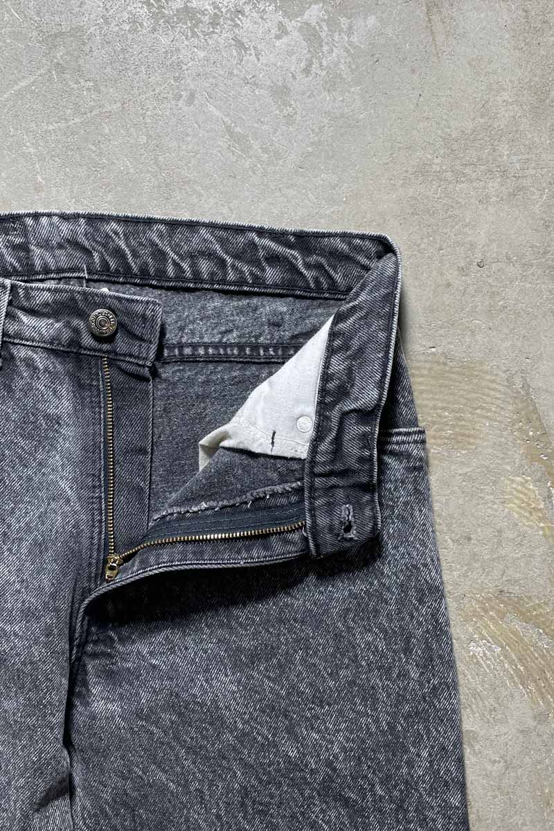 MADE IN USA 80'S 550 BLACK TAB DENIM PANTS / BLACK STONE WASH [SIZE: W30 x L30 USED]