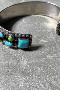 925 SILVER BANGLE W/TURQUOISE [SIZE: ONE SIZE USED]