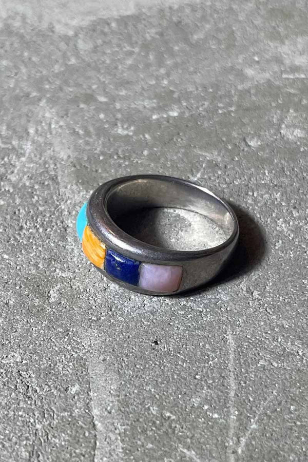 925 SILVER RING W/STONE [SIZE: US 8 (equivalent to JP 16.5) USED]