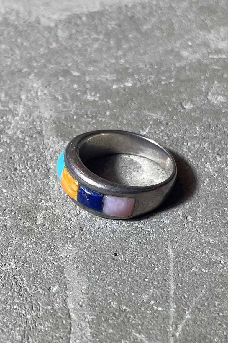 925 SILVER RING W/STONE [SIZE: 16.5号相当 USED]
