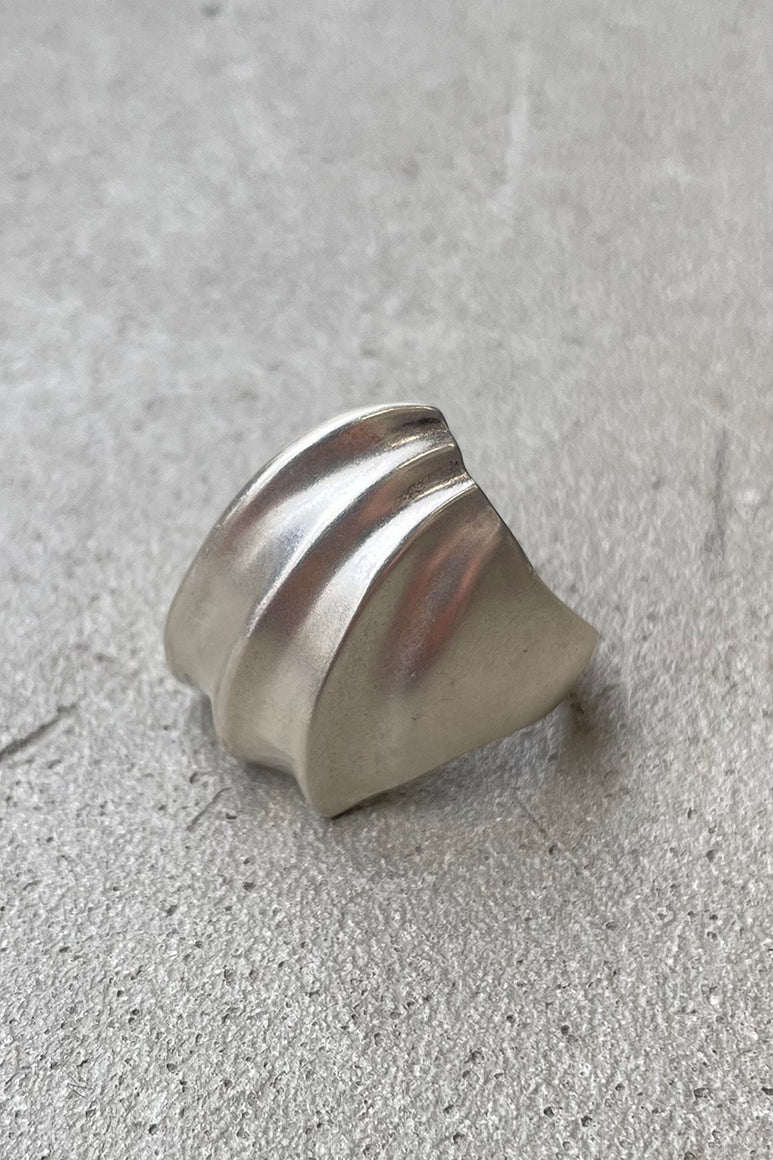 925 SILVER RING / SILVER [SIZE: 11号相当 USED]
