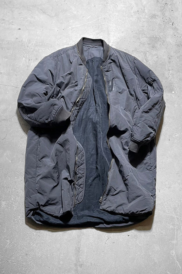 14AW VINCE PADDED MA-1 COAT / GRAY [SIZE: 52 USED]