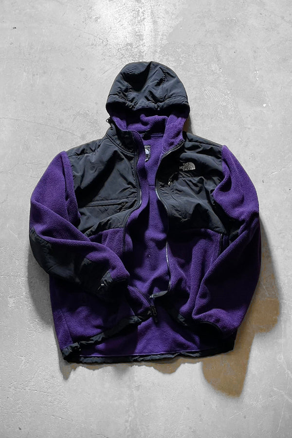 90'S ZIP HOODIE DENALI FLEECE JACKET / PURPLE USA [SIZE: XL USED]