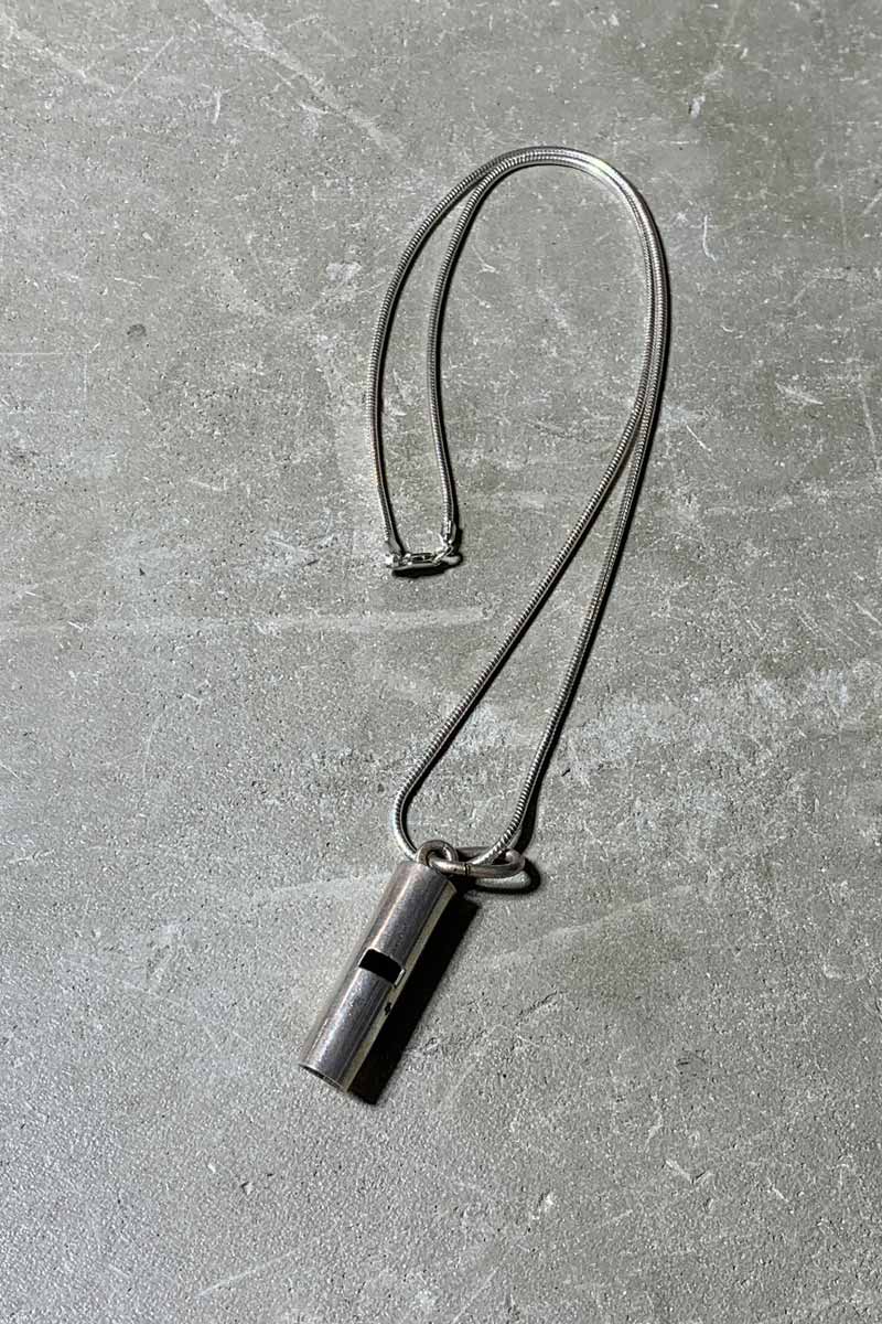 925 SILVER WHISTLE PENDANT NECKLACE [SIZE: ONE SIZE USED]