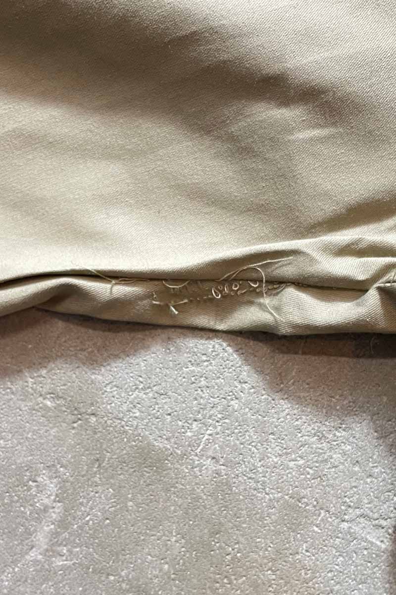 MADE IN USA 80'S L/S WORK SHIRT / BEIGE [SIZE: XL USED]