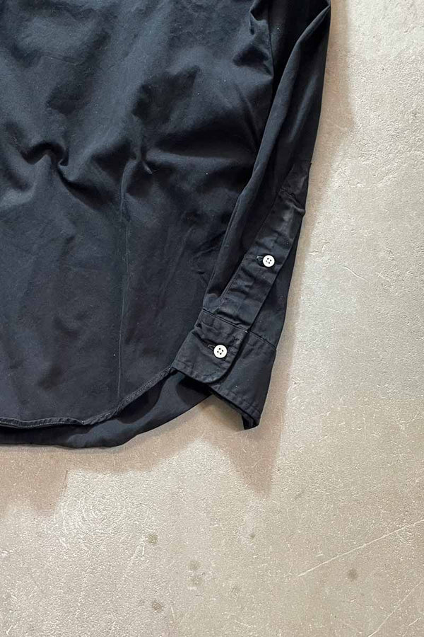 90'S GARMENT DYED L/S BD SHIRT / BLACK [SIZE: L USED]