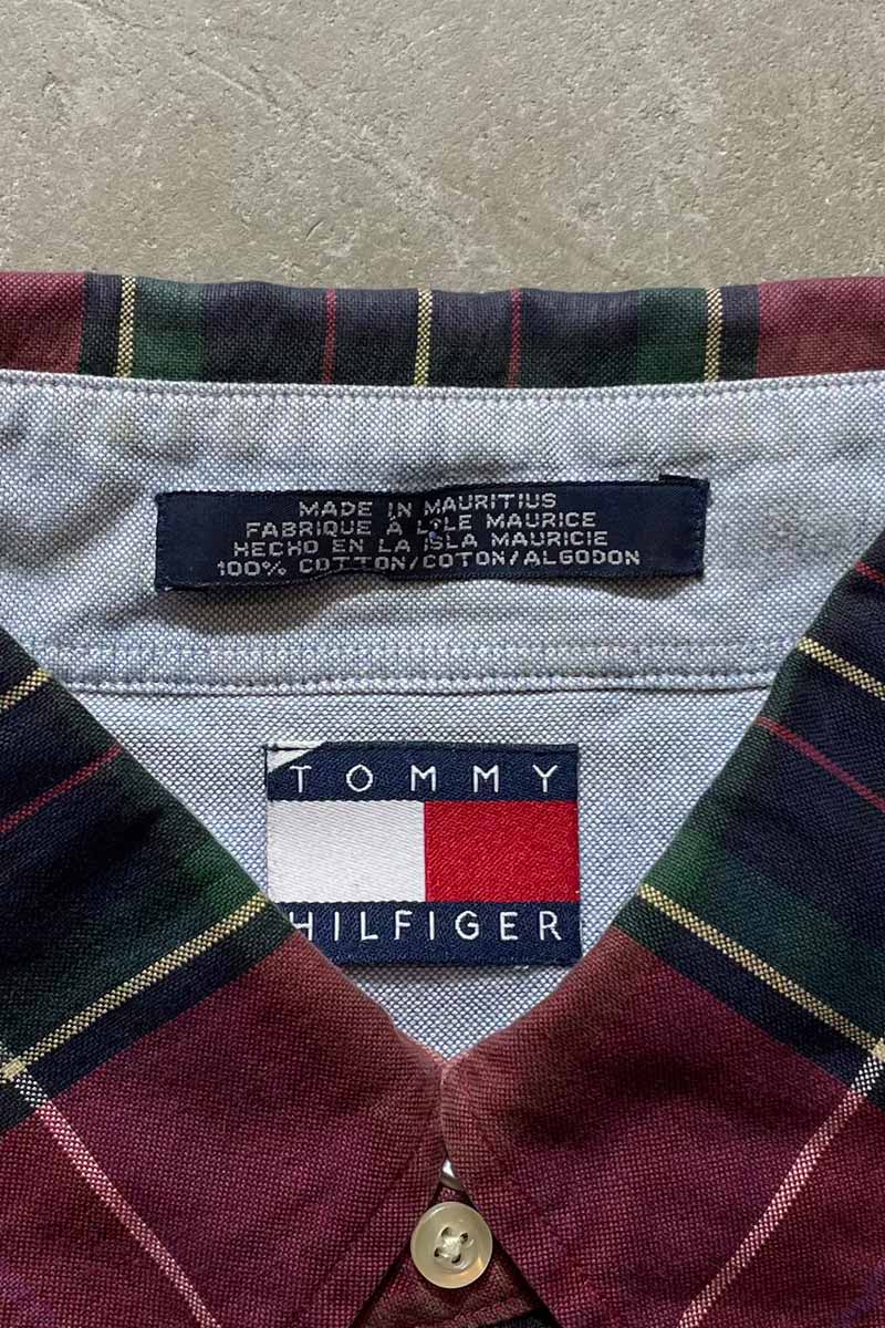 90'S L/S BD CHECK SHIRT / RED [SIZE: 2XL USED]