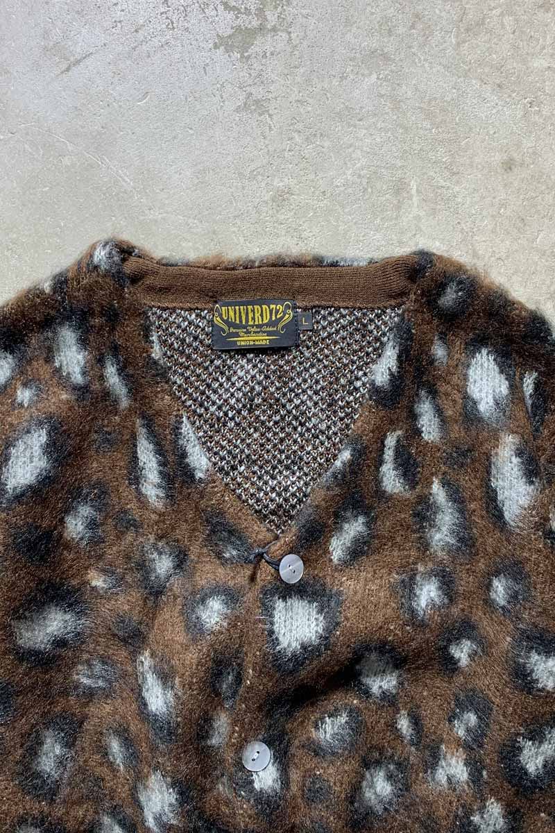 MOHAIR TOUCH CARDIGAN LEOPARD / BROWN [NEW]