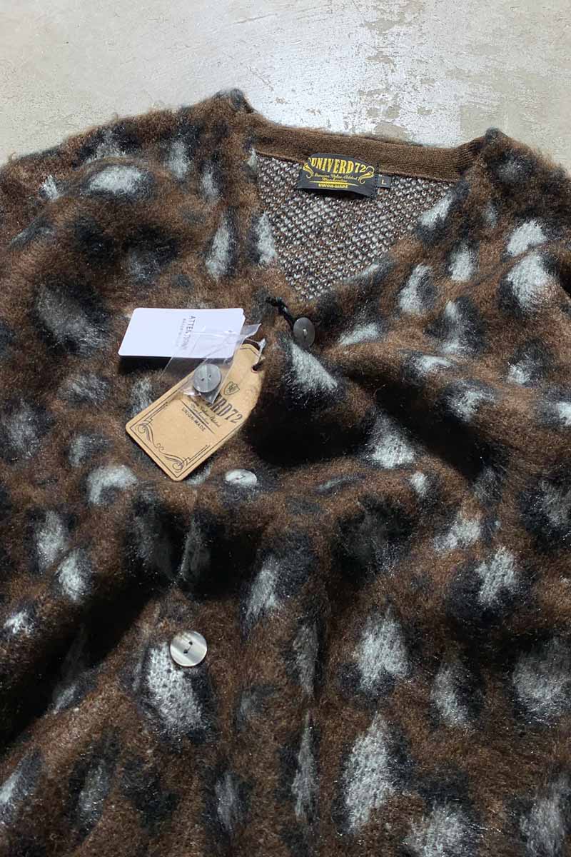MOHAIR TOUCH CARDIGAN LEOPARD / BROWN [NEW]