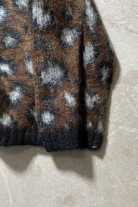 MOHAIR TOUCH CARDIGAN LEOPARD / BROWN [NEW]