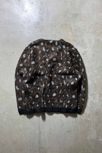 MOHAIR TOUCH CARDIGAN LEOPARD / BROWN [NEW]