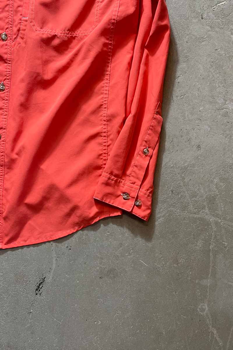 L/S RIPSTOP NYLON WORK SHIRT / PINK [SIZE: M USED]