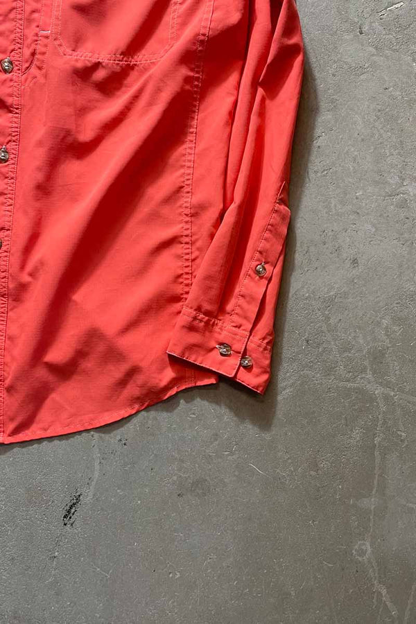 L/S RIPSTOP NYLON WORK SHIRT / PINK [SIZE: M USED]