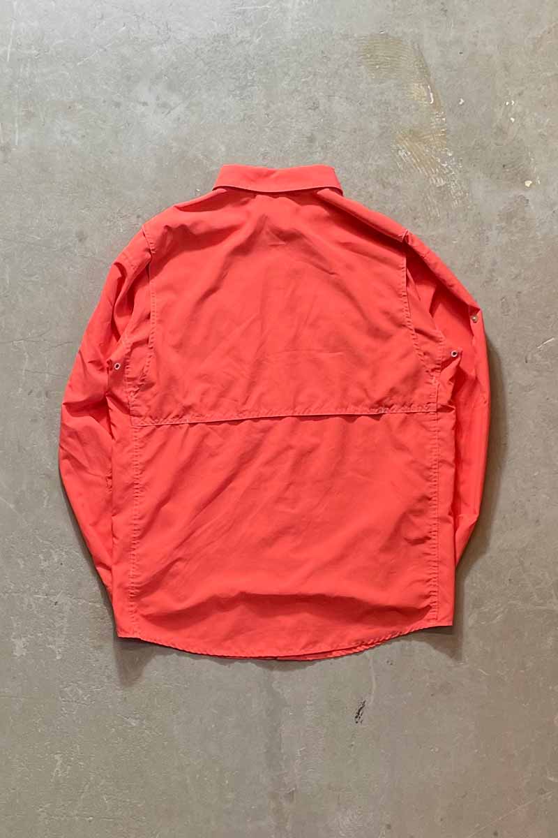 L/S RIPSTOP NYLON WORK SHIRT / PINK [SIZE: M USED]