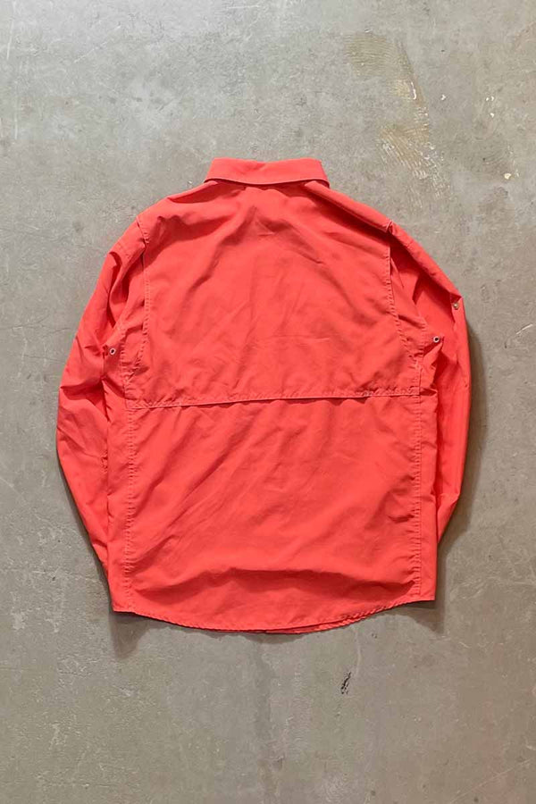 L/S RIPSTOP NYLON WORK SHIRT / PINK [SIZE: M USED]