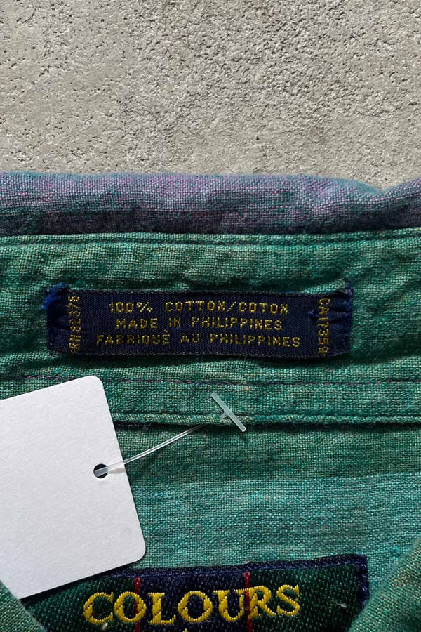 L/S CRAZY PATTERN COTTON CHECK SHIRT / MULTI [SIZE: XL USED]