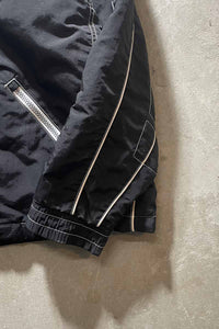 Y2K EARLY 00'S ZIP UP NYLON JACKET / BLACK [SIZE: L USED]