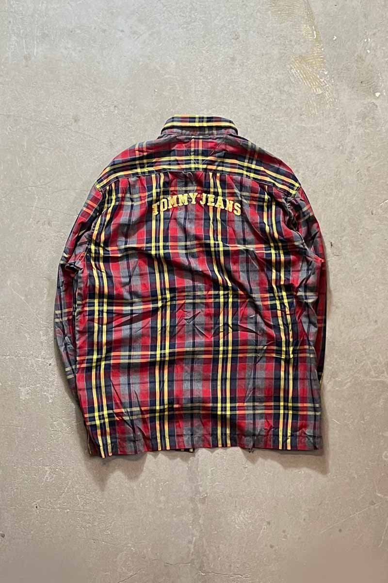 90'S L/S CHECK SHIRT / MULTI [SIZE: M USED]