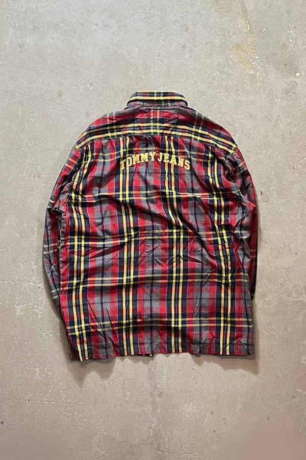 90'S L/S CHECK SHIRT / MULTI [SIZE: M USED]
