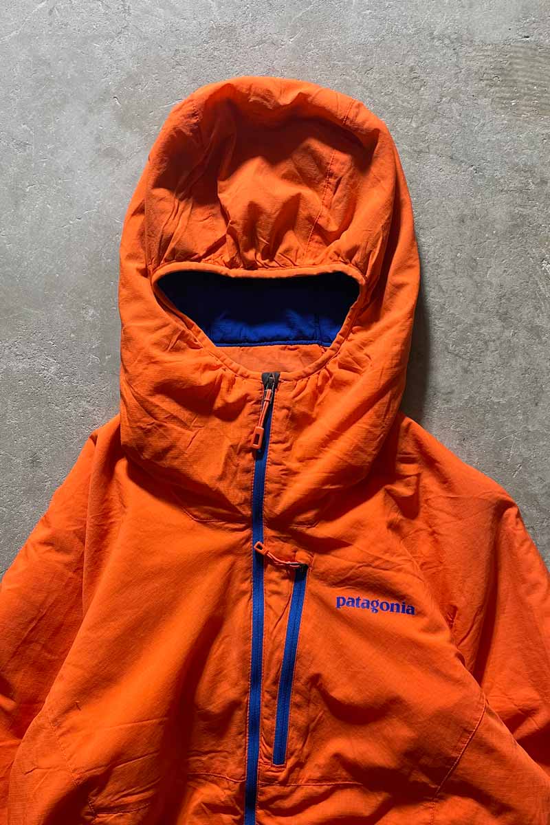 16'S NANO-AIR LIGHT HOODY HALF-ZIP PUFF JACKET / ORANGE [SIZE: L USED]
