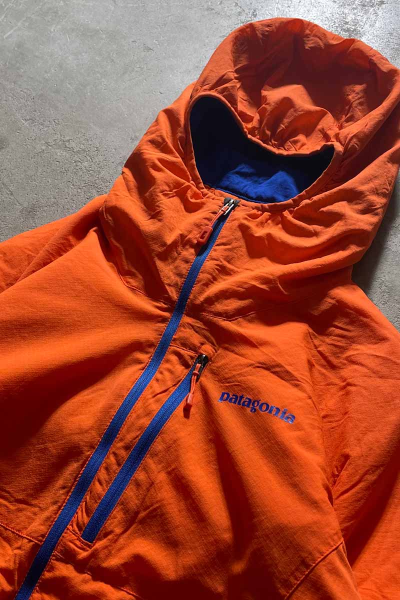 16'S NANO-AIR LIGHT HOODY HALF-ZIP PUFF JACKET / ORANGE [SIZE: L USED]